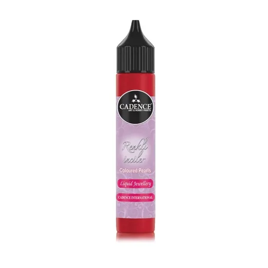 Cadence Renkli İnciler 564 Scarlet Kırmızı 25ml
