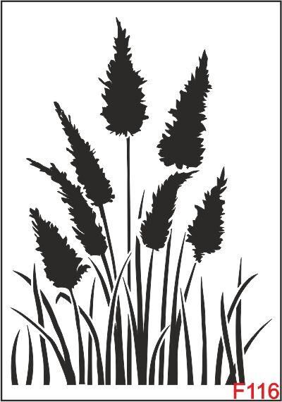 Çiçek Desen Stencil Şablon (25x35) F-116