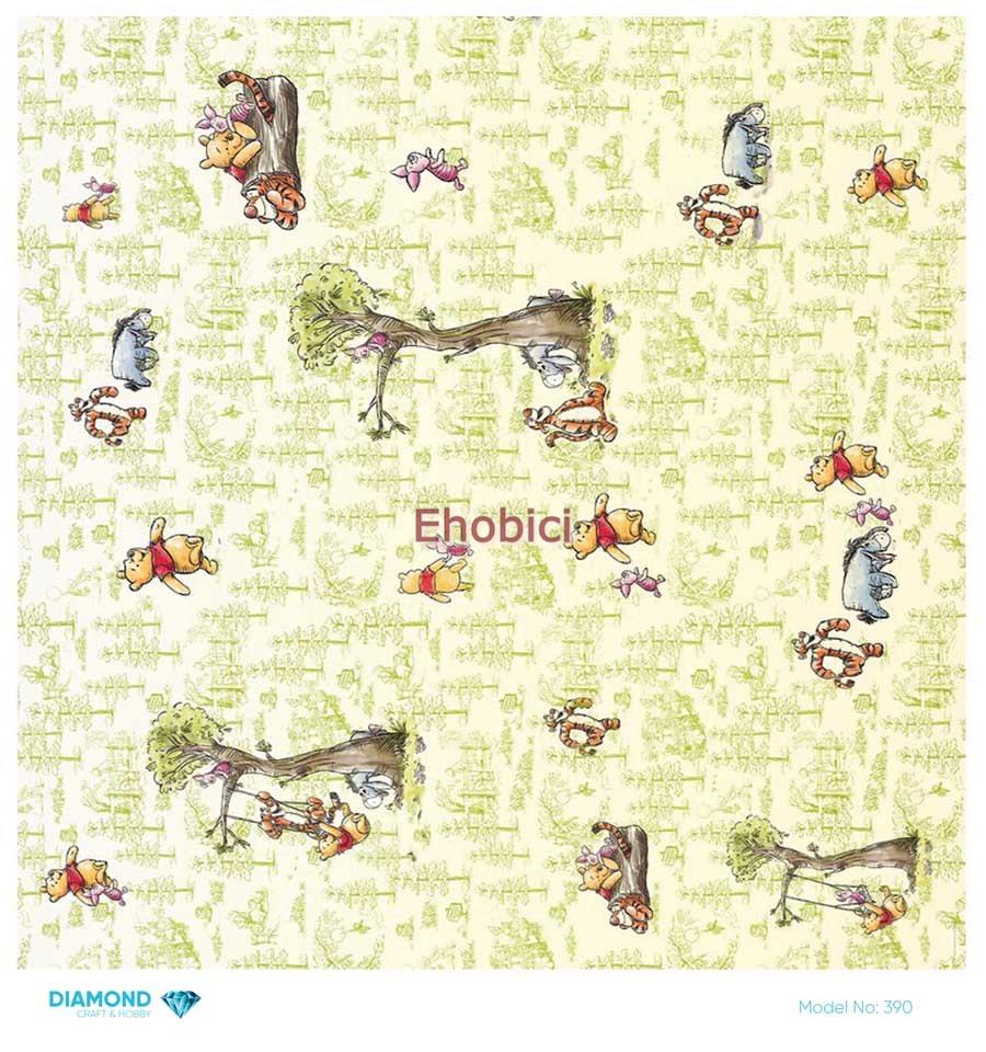 Diamond Pirinç Dekopaj Kağıdı - 390 - 30x30