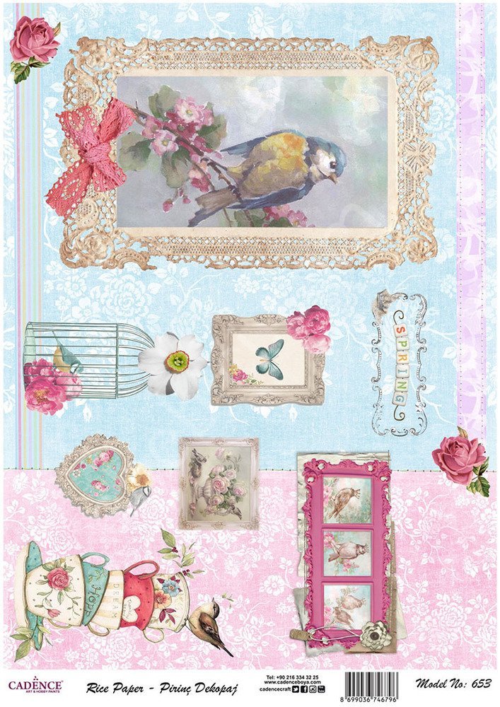 Cadence Pirinç Dekopaj Kağıdı - Model 653