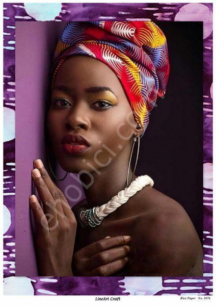 Lineart Craft Pirinç Dekopaj Kağıdı Model - 1076