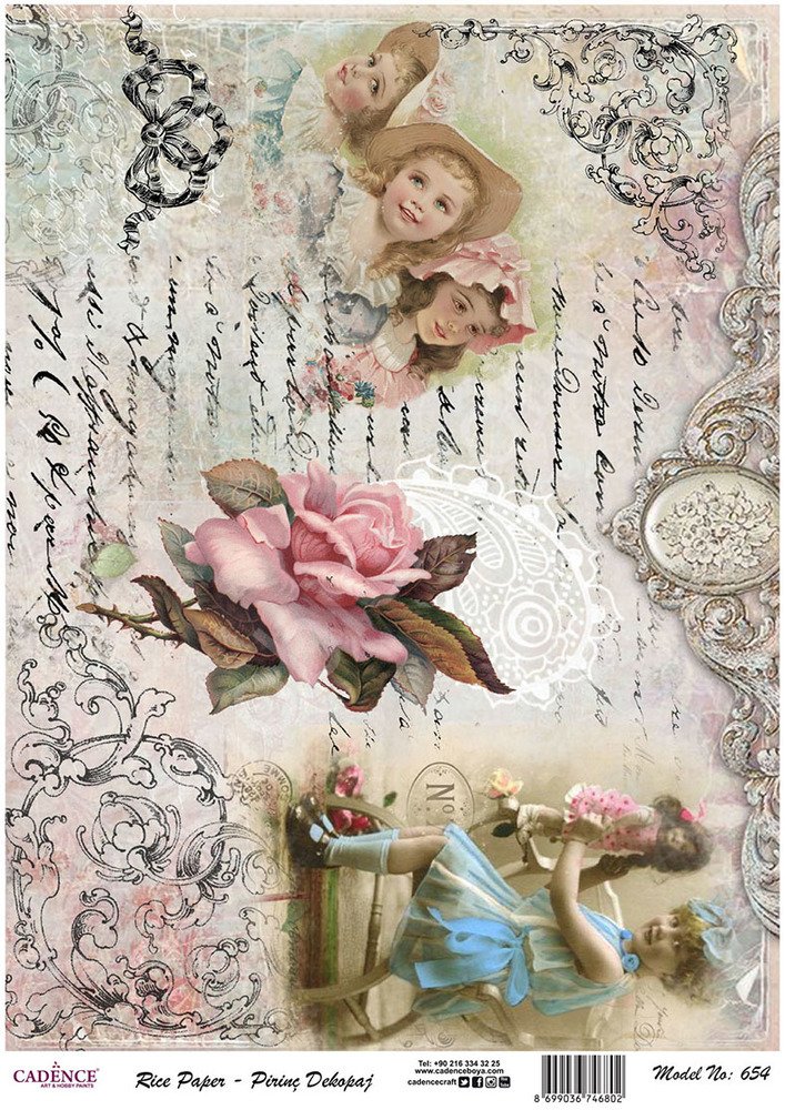 Cadence Pirinç Dekopaj Kağıdı - Model 654