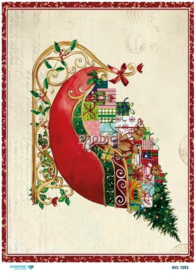 Diamond Pirinç Dekopaj Kağıdı - 1392