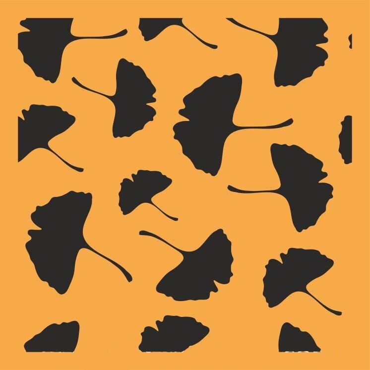 Çiçek Desen Stencil Şablon (20x20) F-125
