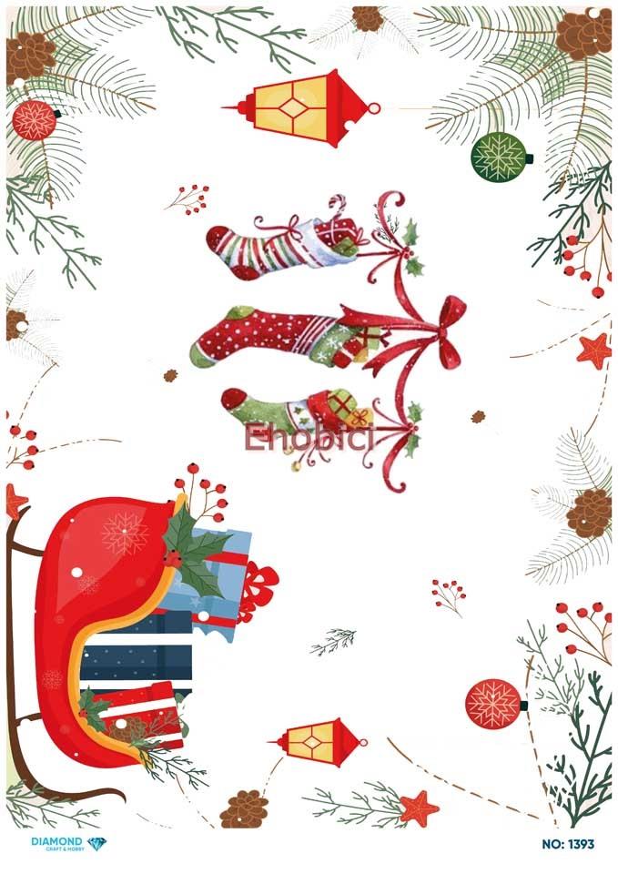 Diamond Pirinç Dekopaj Kağıdı - 1393