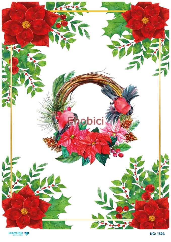 Diamond Pirinç Dekopaj Kağıdı - 1394