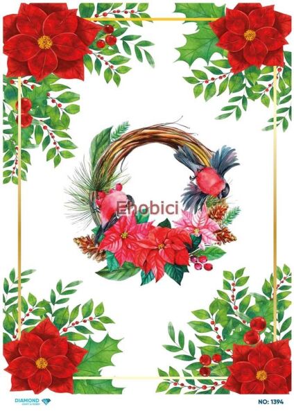 Diamond Pirinç Dekopaj Kağıdı - 1394