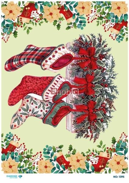 Diamond Pirinç Dekopaj Kağıdı - 1395