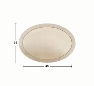 Ahşap Oval Pano 45x34cm PA272