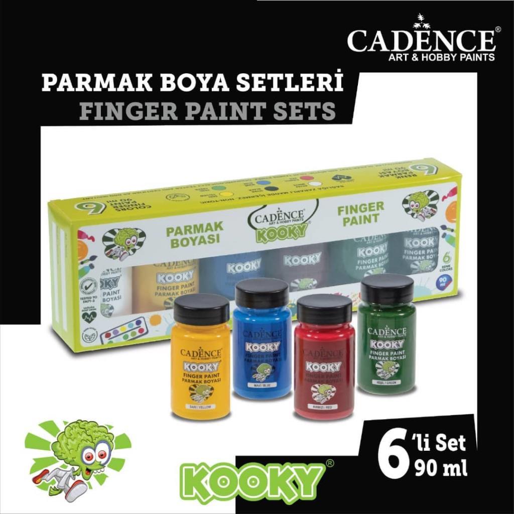 Cadence Kooky Parmak Boyası 90ml 6 lı Set1