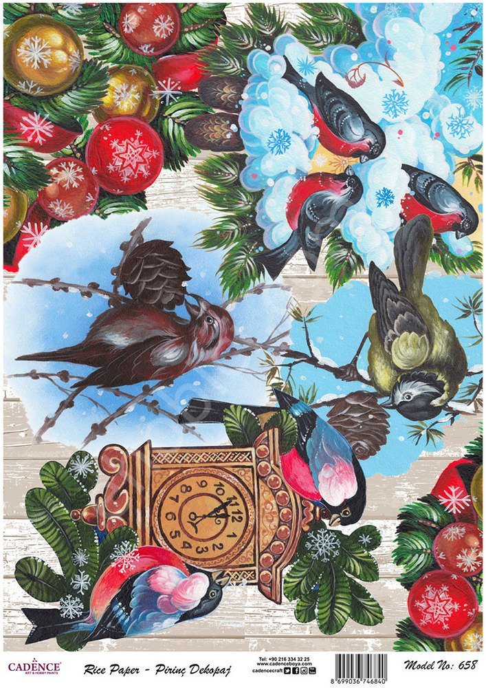 Cadence Pirinç Dekopaj Kağıdı - Model 658