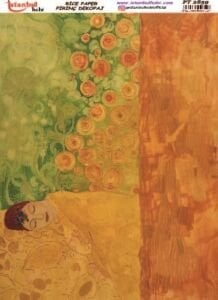 Pirinç Dekopaj Kağıdı 30x42cm PT-2859 Kadın Vintage