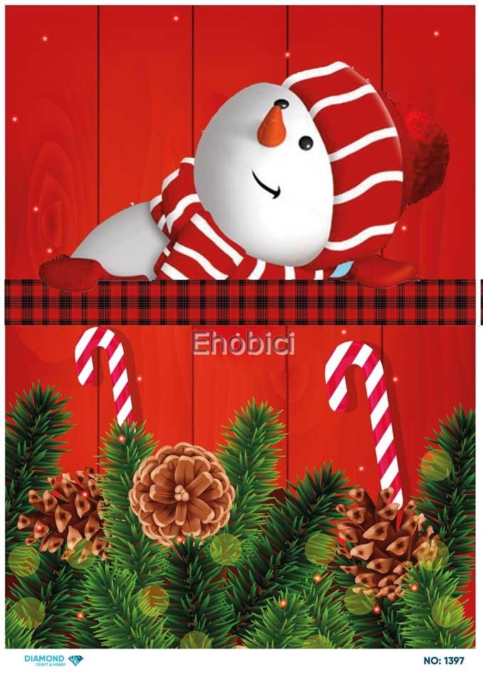 Diamond Pirinç Dekopaj Kağıdı - 1397