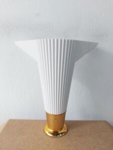 Mobilya Ayağı Çizgili Model 15cm Altın