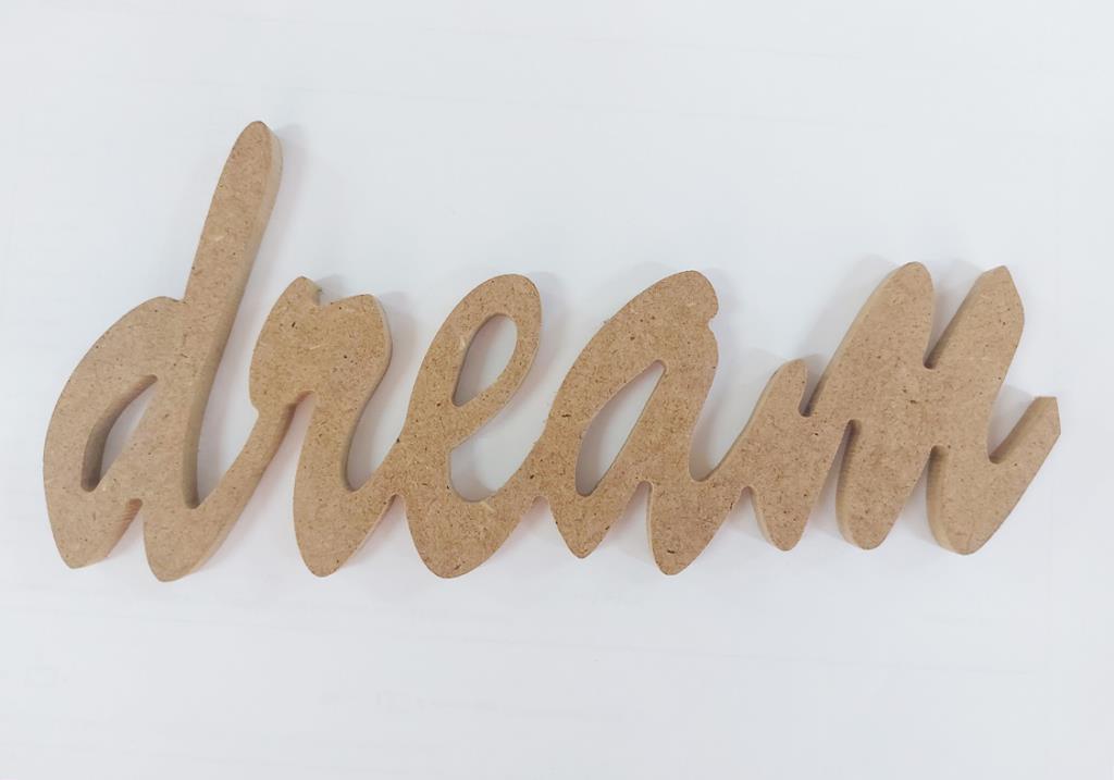 Dream Ahşap Obje 23x10,5cm kalınlık 6mm