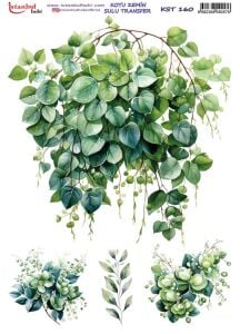 Koyu Zemin Sulu Transfer Kağıdı 25x35cm KST-160