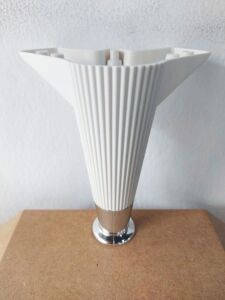 Mobilya Ayağı Çizgili Model 15cm Krom