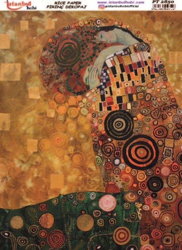 Pirinç Dekopaj Kağıdı 30x42cm PT-2850 Mix Retro