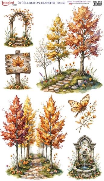 Ütü İle Rub On Transfer Kağıdı 30x50cm CK318