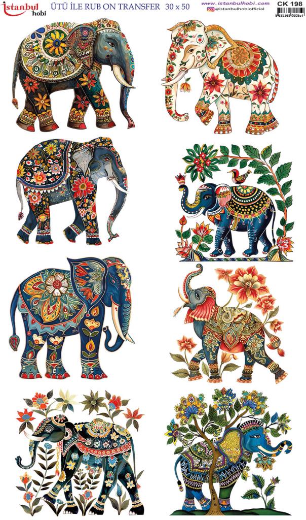 Ütü İle Rub On Transfer Kağıdı 30x50cm CK198