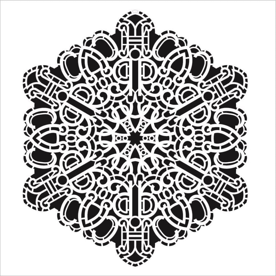 Cadence YDS Dantel Stencil (35x35) YDS-006