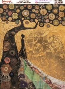 Pirinç Dekopaj Kağıdı 30x42cm PT-2840 Mix Retro