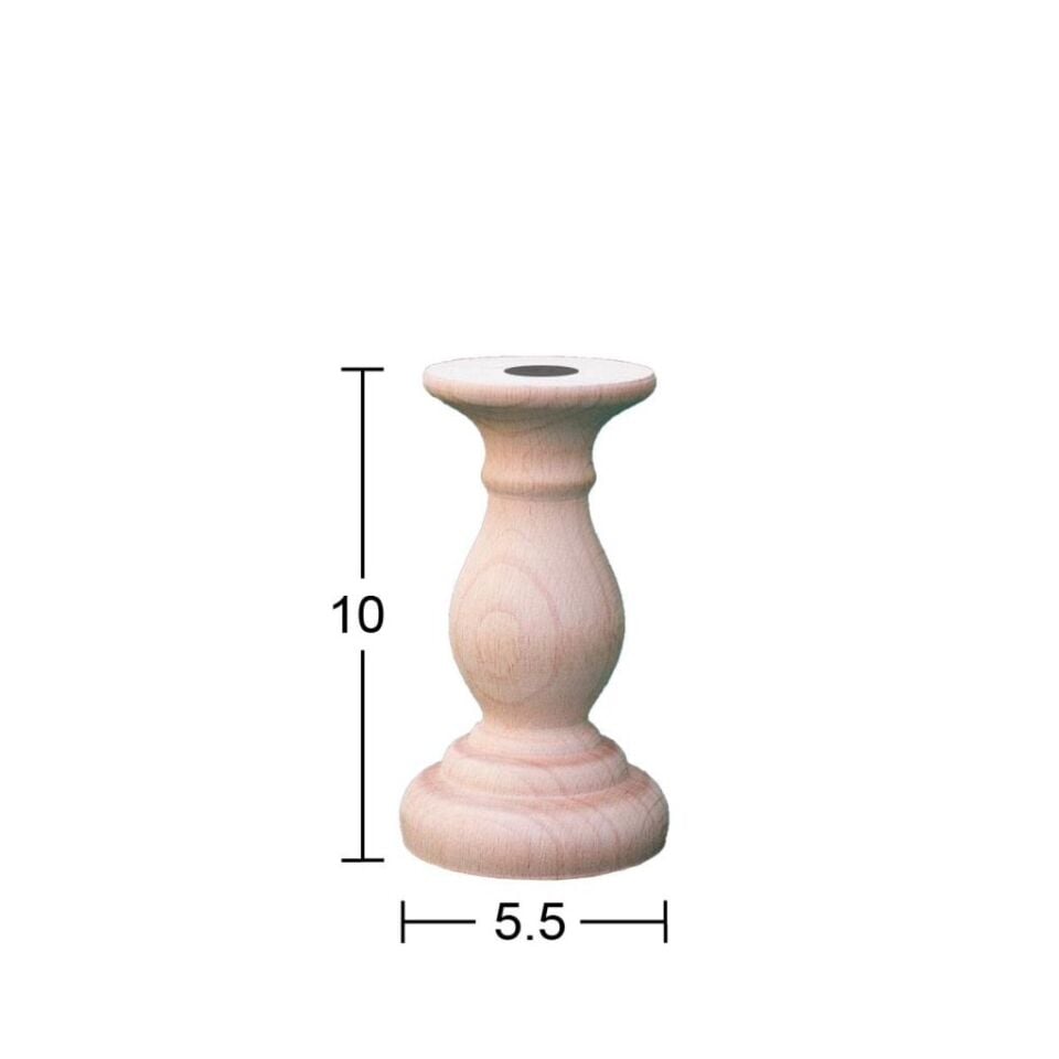 Ahşap Şamdan 10x5,5cm ŞA59