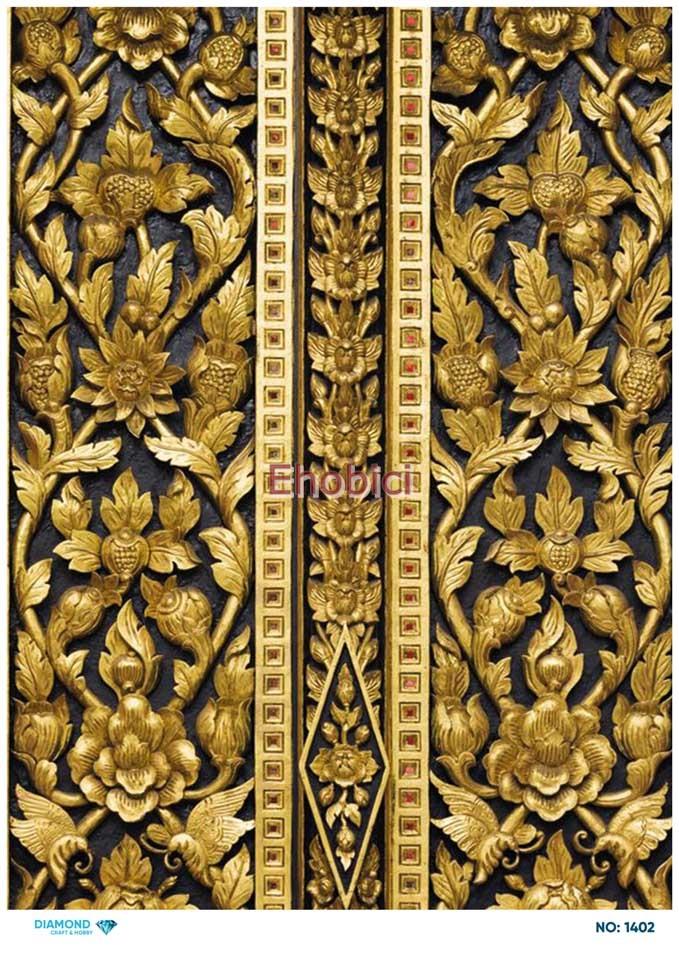 Diamond Pirinç Dekopaj Kağıdı - 1402