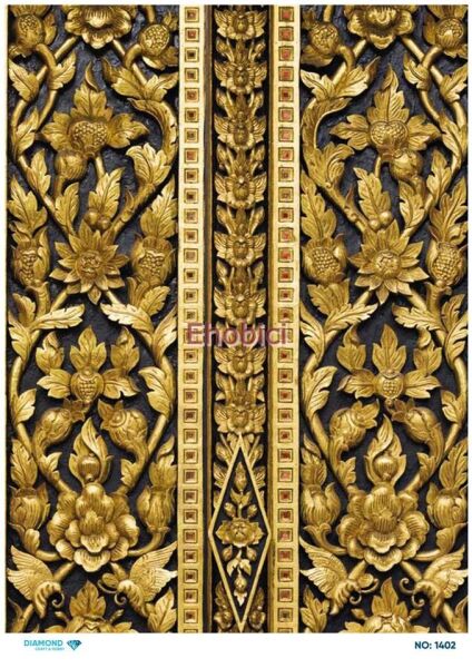 Diamond Pirinç Dekopaj Kağıdı - 1402