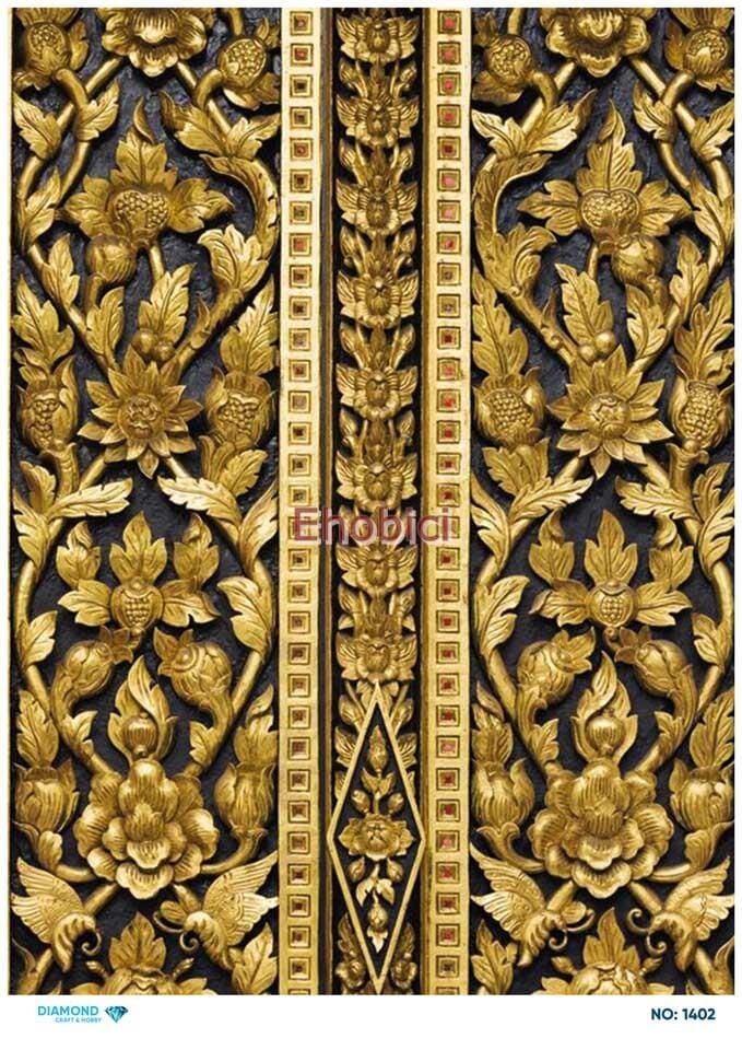 Diamond Pirinç Dekopaj Kağıdı - 1402