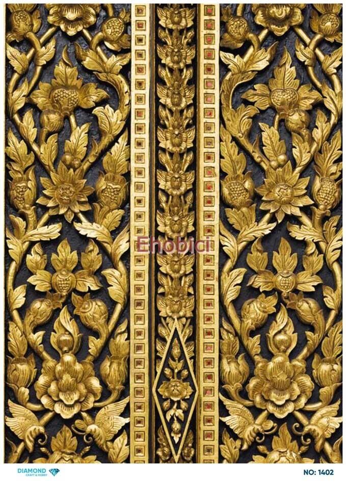 Diamond Pirinç Dekopaj Kağıdı - 1402