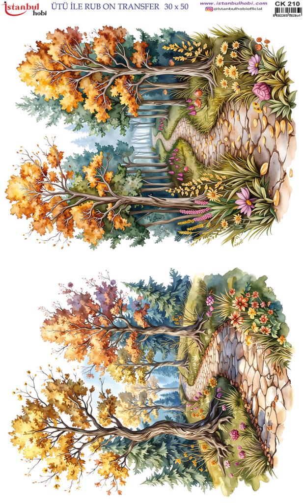 Ütü İle Rub On Transfer Kağıdı 30x50cm CK210