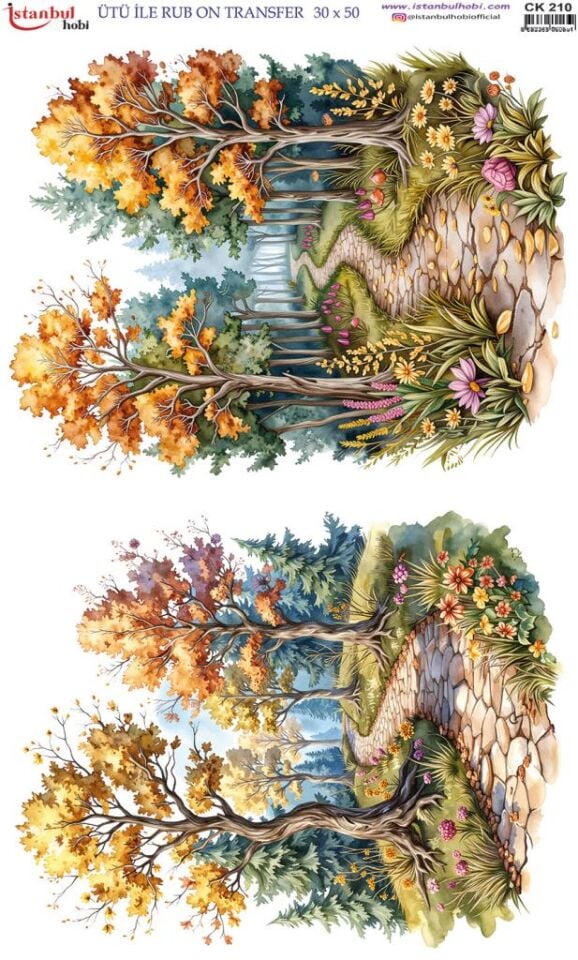Ütü İle Rub On Transfer Kağıdı 30x50cm CK210