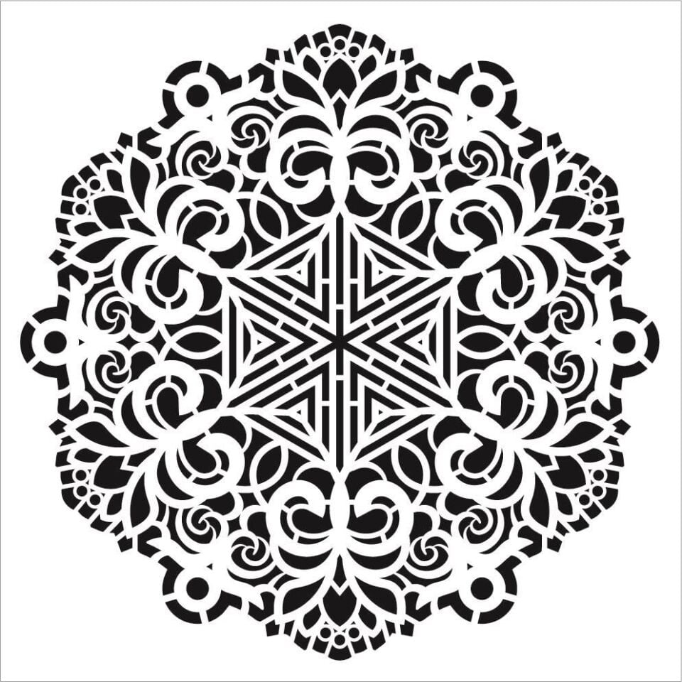 Cadence YDS Dantel Stencil (35x35) YDS-008
