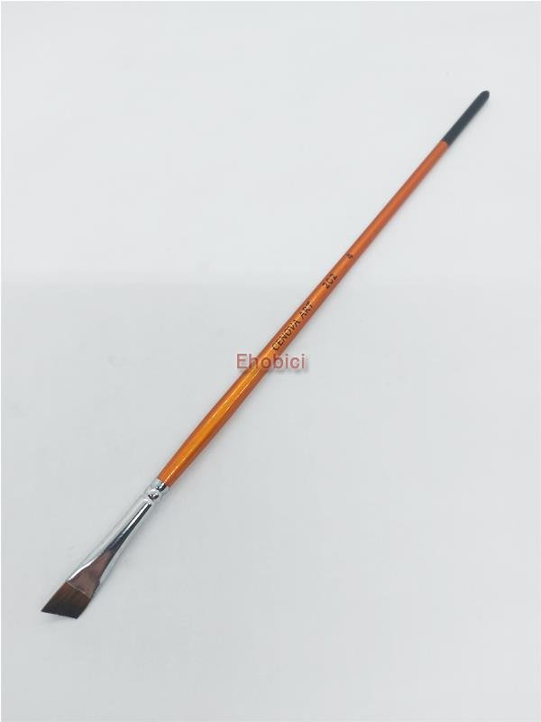 Cenova Art 202 Yan Kesik Uzun Sap Fırça No:4