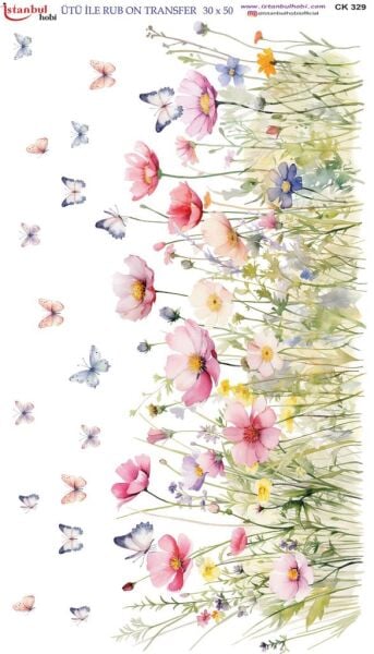 Ütü İle Rub On Transfer Kağıdı 30x50cm CK329