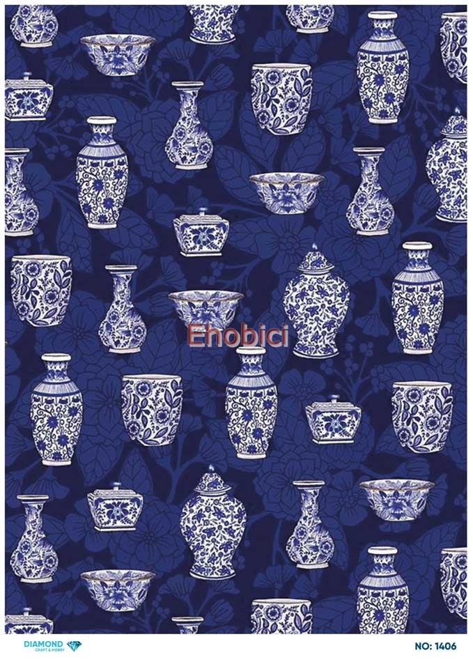 Diamond Pirinç Dekopaj Kağıdı - 1406