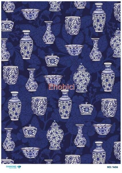 Diamond Pirinç Dekopaj Kağıdı - 1406