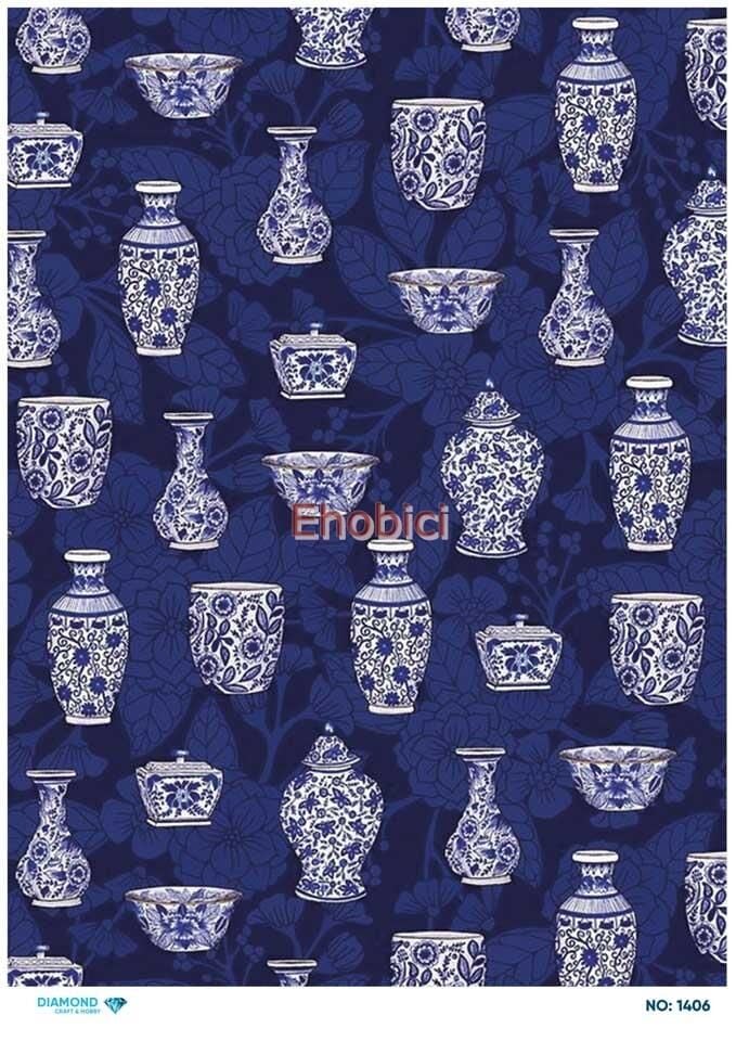 Diamond Pirinç Dekopaj Kağıdı - 1406