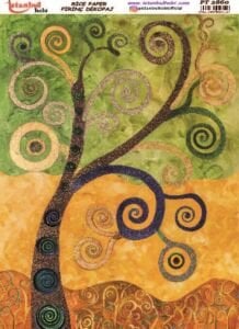 Pirinç Dekopaj Kağıdı 30x42cm PT-2860 Ağaç Quilling