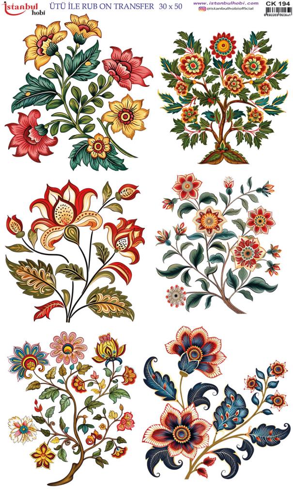 Ütü İle Rub On Transfer Kağıdı 30x50cm CK194