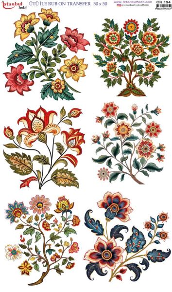 Ütü İle Rub On Transfer Kağıdı 30x50cm CK194