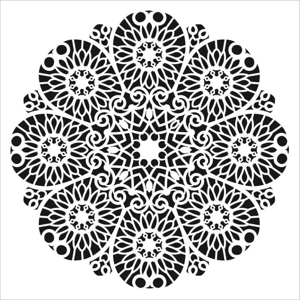Cadence YDS Dantel Stencil (35x35) YDS-012