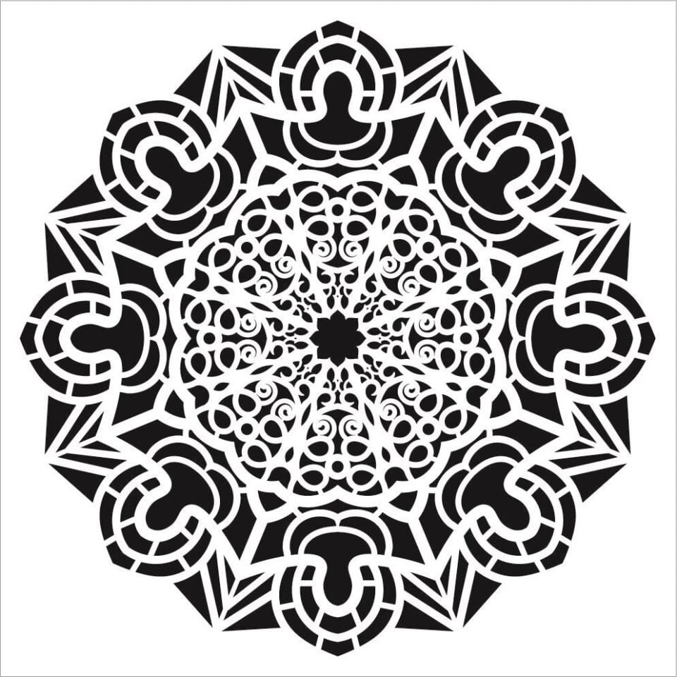 Cadence YDS Dantel Stencil (35x35) YDS-013