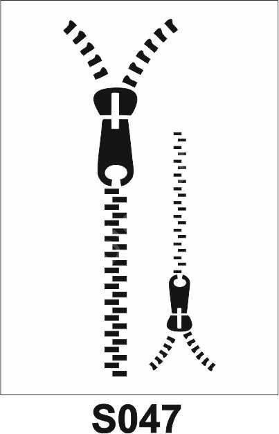 Diğer Karışık Desenler Stencil Şablon (15x30) S-047