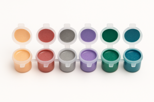 Ehobici 6 Renk Akrilik Boya Seti Gümüş Simli