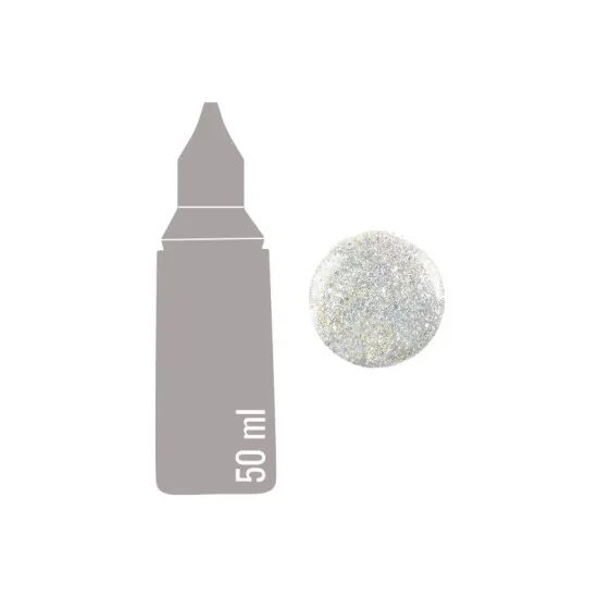 Cadence Simli Boncuk Boya 459 Gümüş Gökkuşağı 50ml