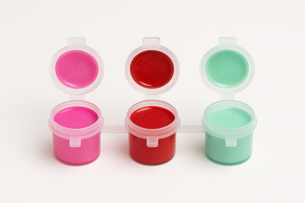 Ehobici 3 Renk Akrilik Boya Seti Gümüş Simli