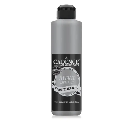 Cadence Hibrit Metalik Multisurface Boya HM804 Gümüş 500ML