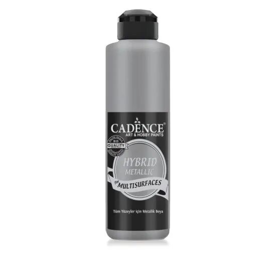 Cadence Hibrit Metalik Multisurface Boya HM804 Gümüş 500ML